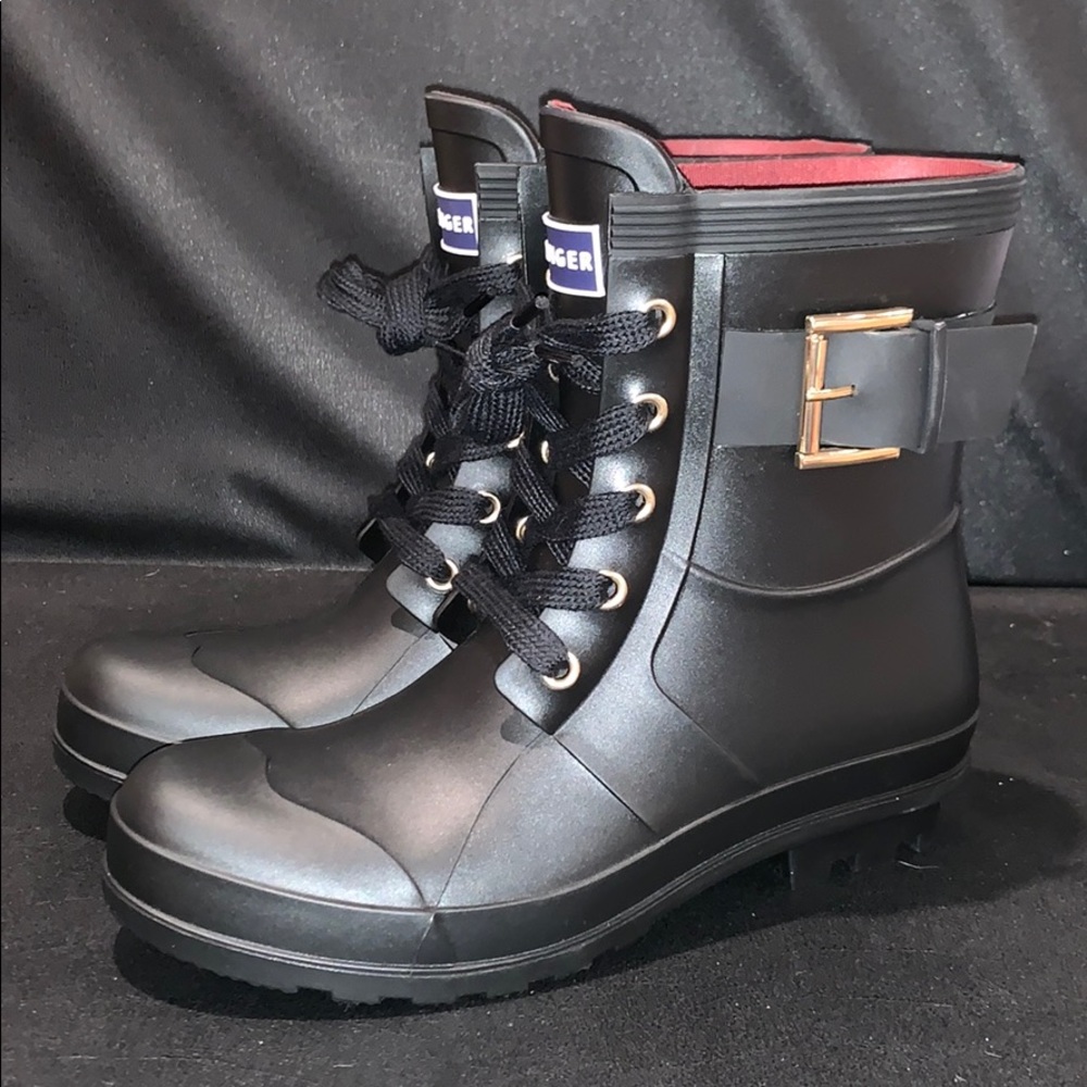 Tommy Hilfiger Leather Lace Up Boot
